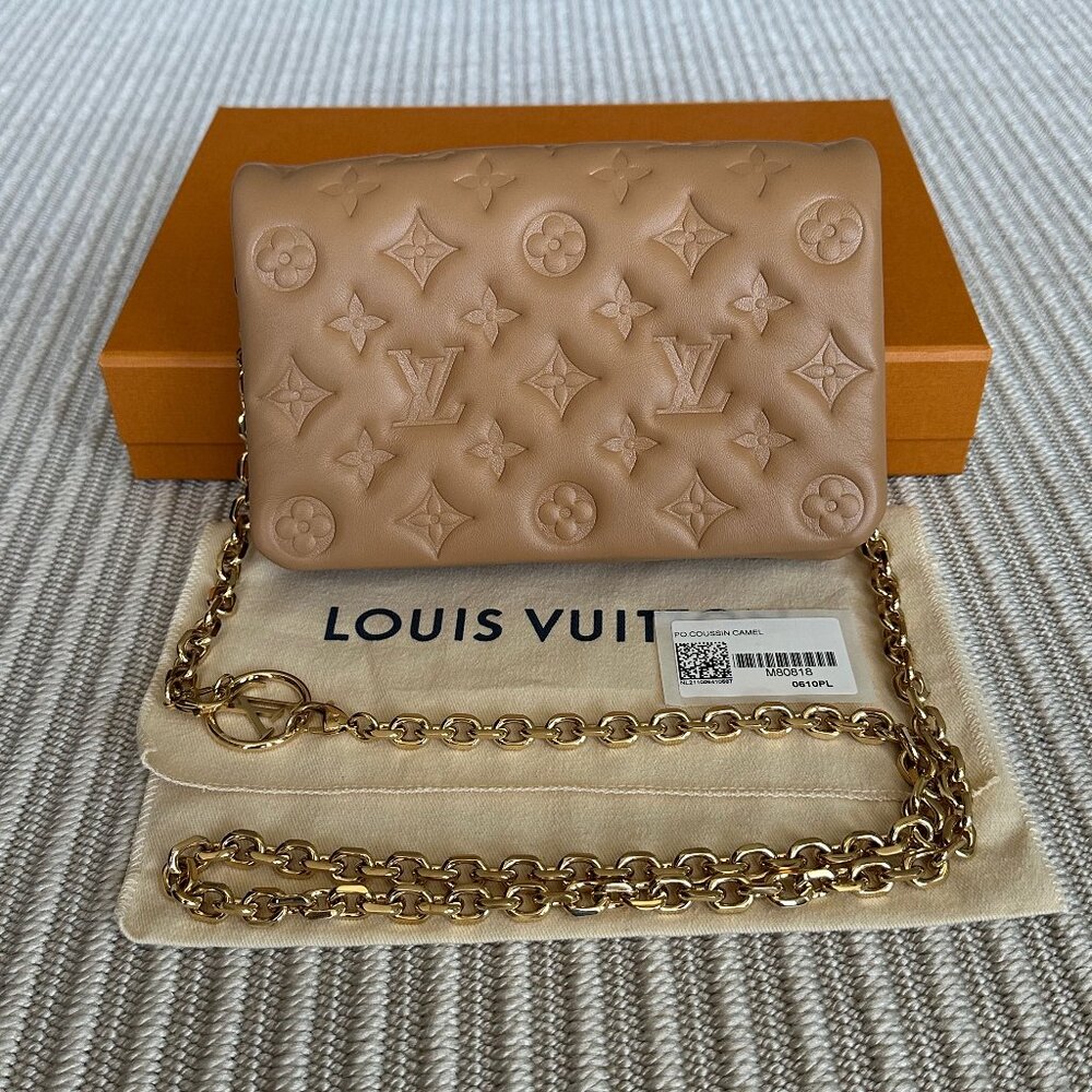 Louis Vuitton Camel Pochette Coussin Shoulder Bag